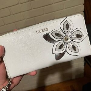 GUESS Women's Zip Around Wallet Wristlet